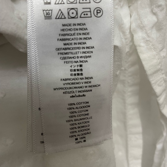 Michael Kors white top 100% cotton XS - Picture 5 of 6